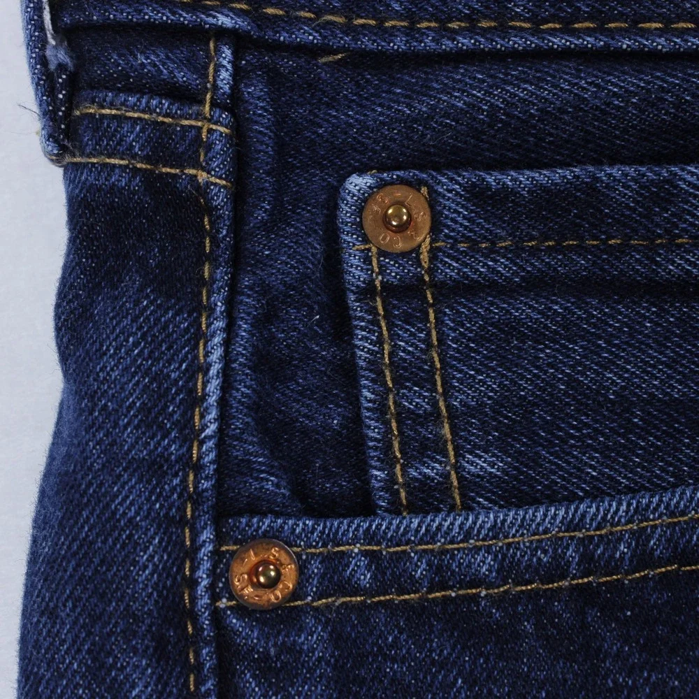 Levi's 505 Regular Fit Men's Jeans Size 32x30 Dark Wash Rinse Blue Denim